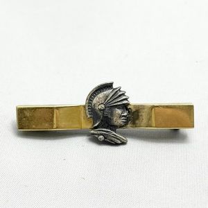 Vintage Knight Solider Gold Bar Pin